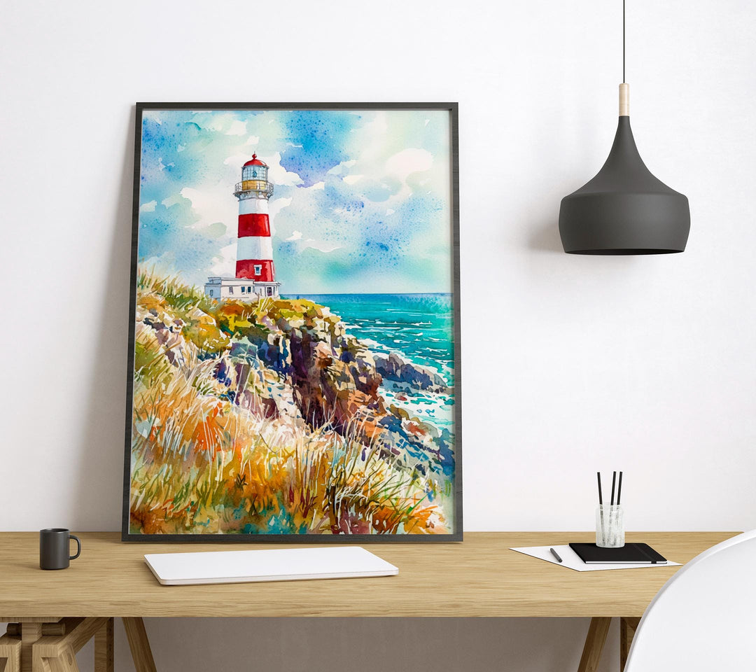 Portland watercolor poster Wall Art Portland Wall Hanging Home Décor Portland Gift Art Lovers Maine Wall Art