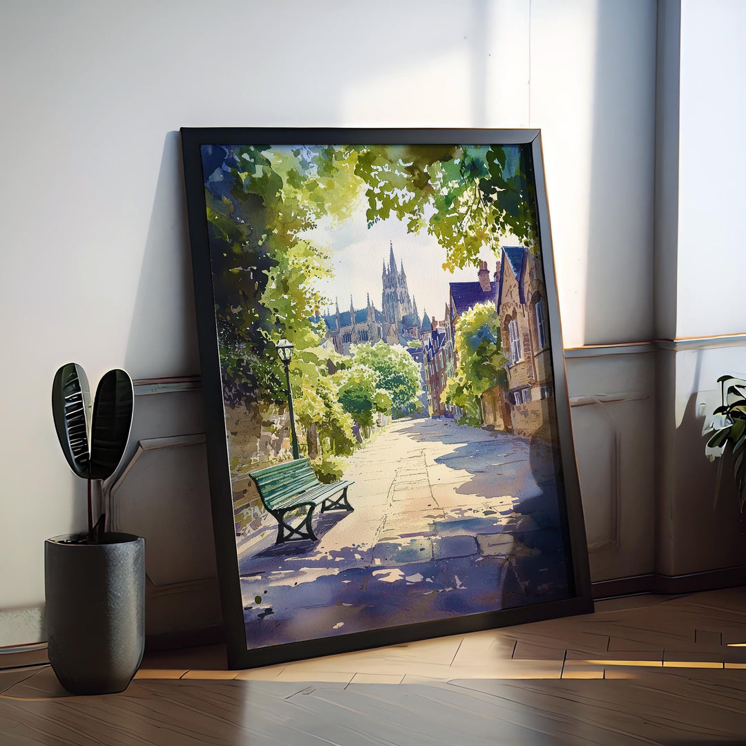 Winchester watercolor poster Wall Art Winchester Wall Hanging Home Décor Winchester Gift Art Lovers England Art Lover Gift