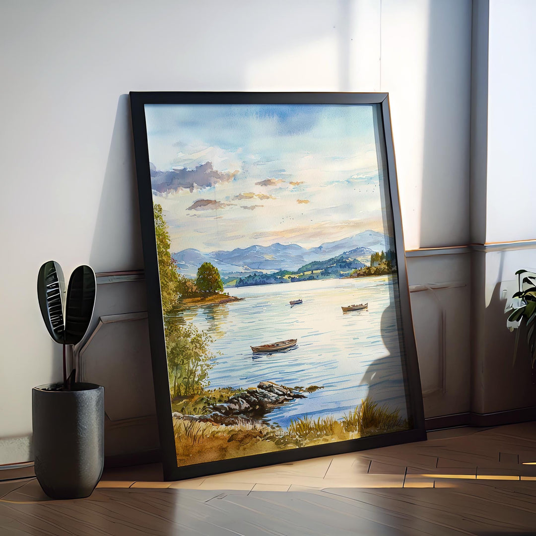 Windermere watercolor poster Wall Art Windermere Wall Hanging Home Décor Windermere Gift Art Lovers England Art Lover Gift