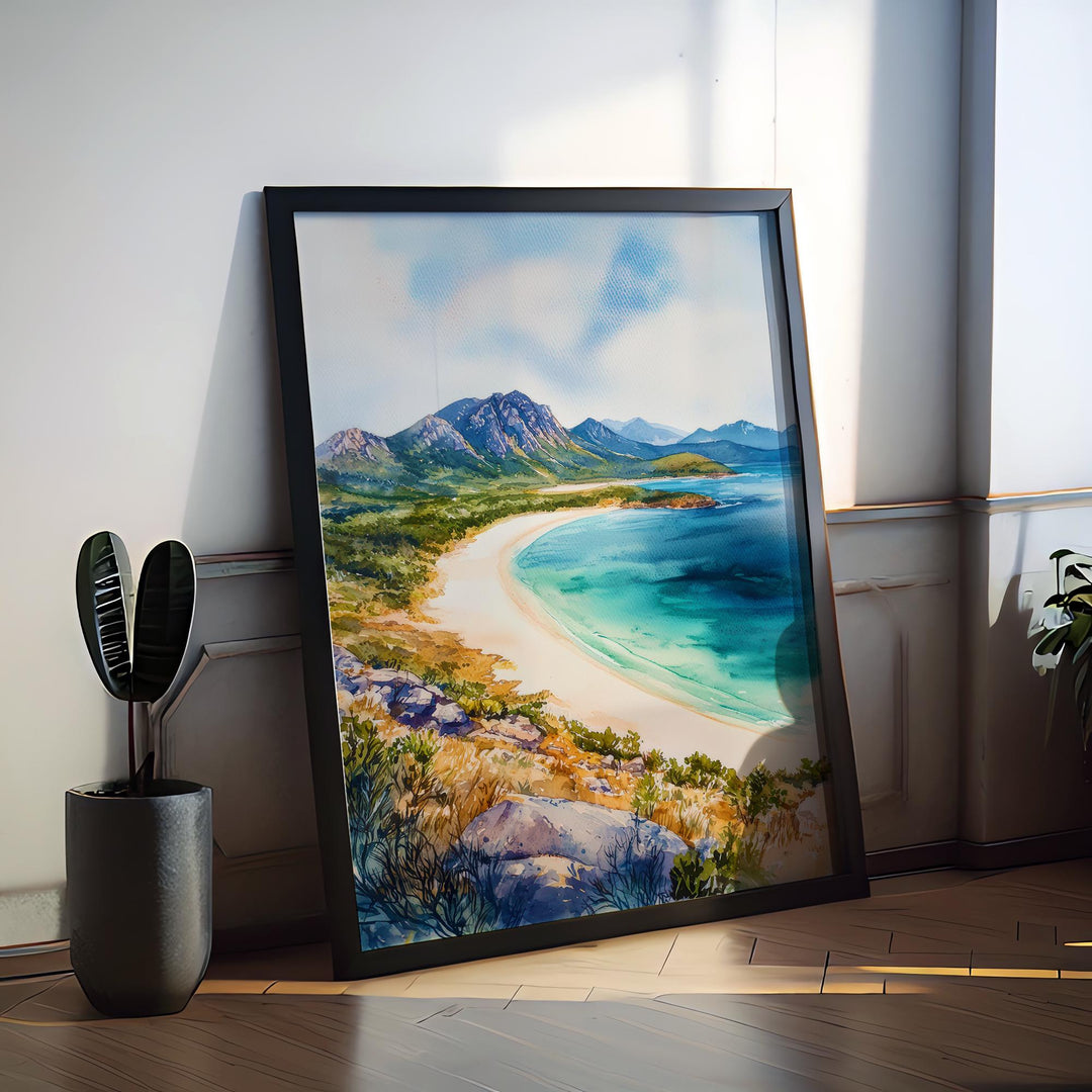 Tasmania Watercolor Poster Wall Art Australia Wall Hanging Home Décor Tasmania Gift Art Lovers Australia Art Lover Gift