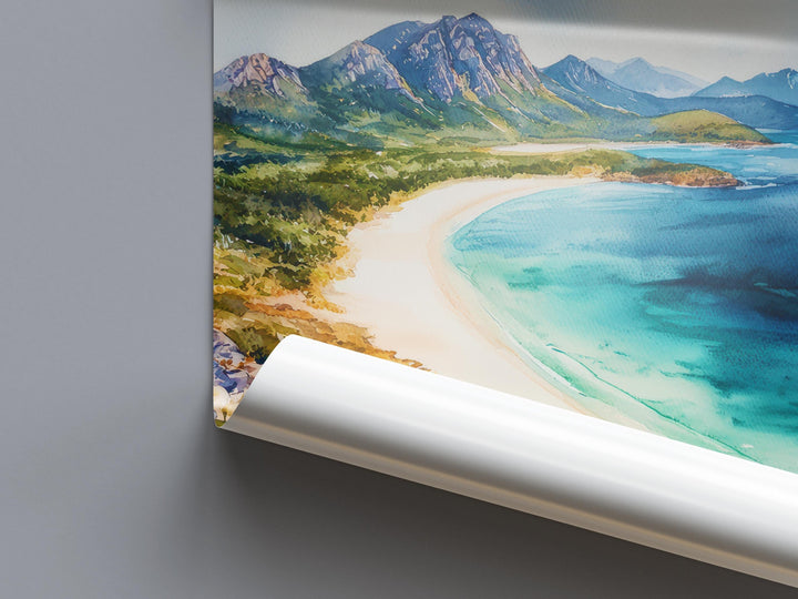 Tasmania Watercolor Poster Wall Art Australia Wall Hanging Home Décor Tasmania Gift Art Lovers Australia Art Lover Gift