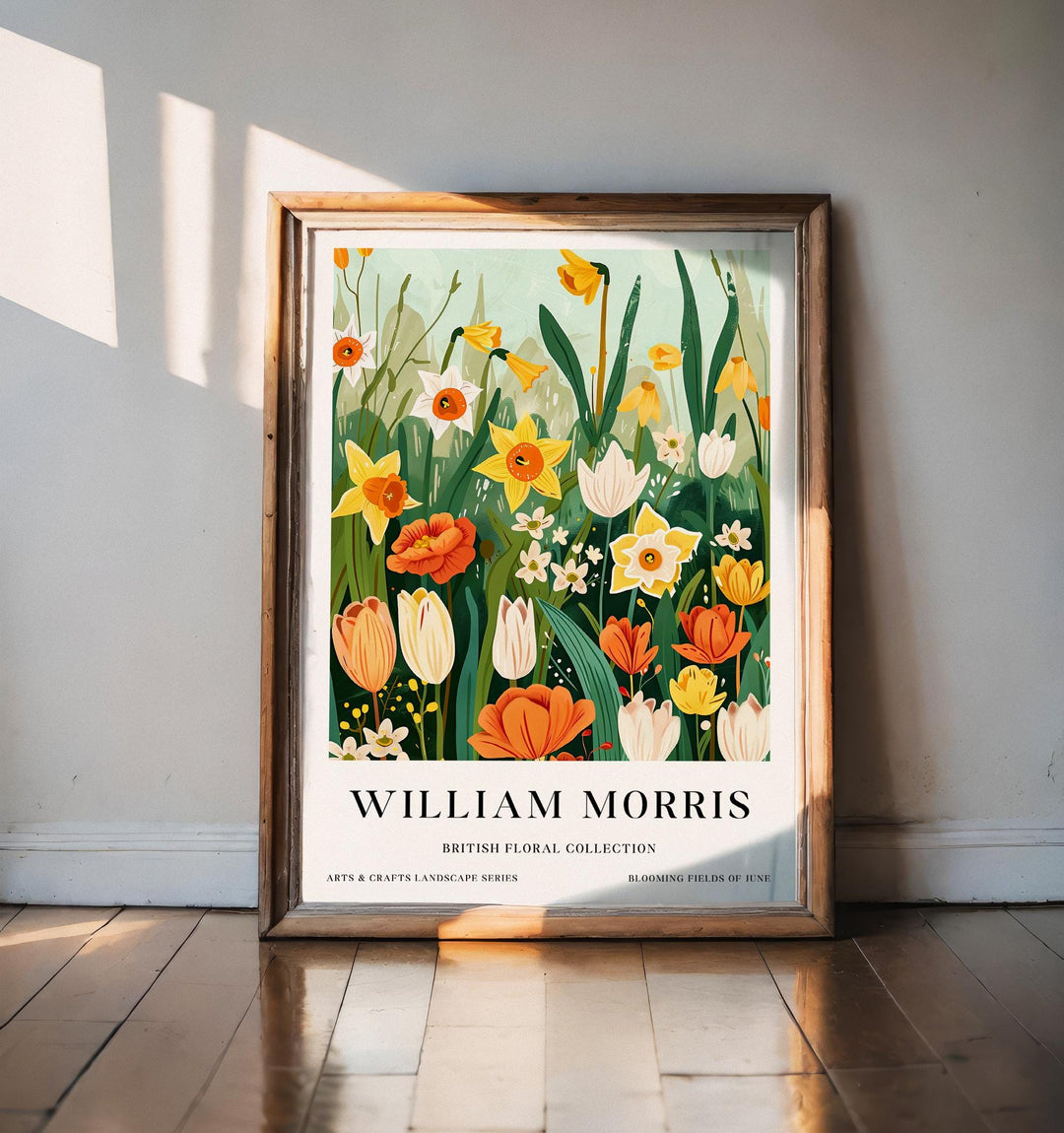 William Morris Flowers Poster Vintage Botanical Wall Art Classic Floral Print Timeless Nature Decor Elegant Garden Artwork for Home