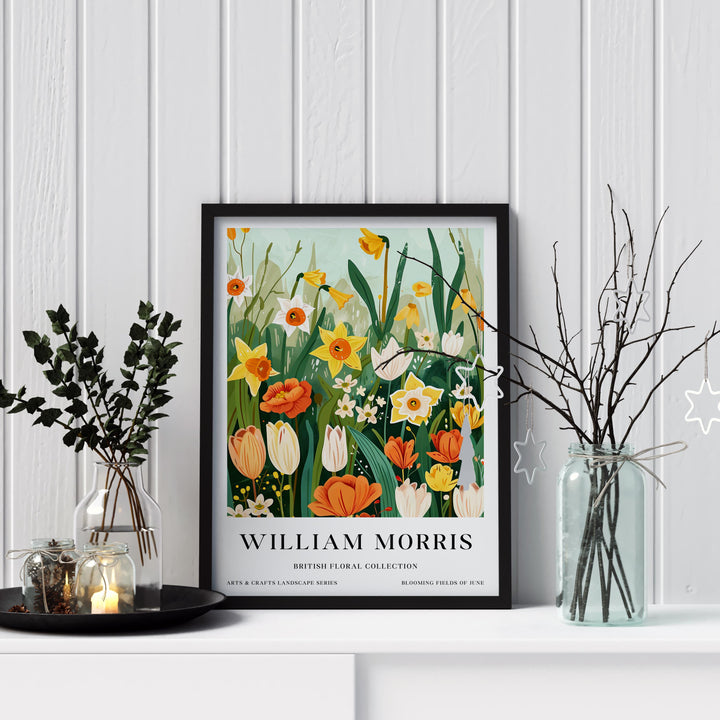 William Morris Flowers Poster Vintage Botanical Wall Art Classic Floral Print Timeless Nature Decor Elegant Garden Artwork for Home