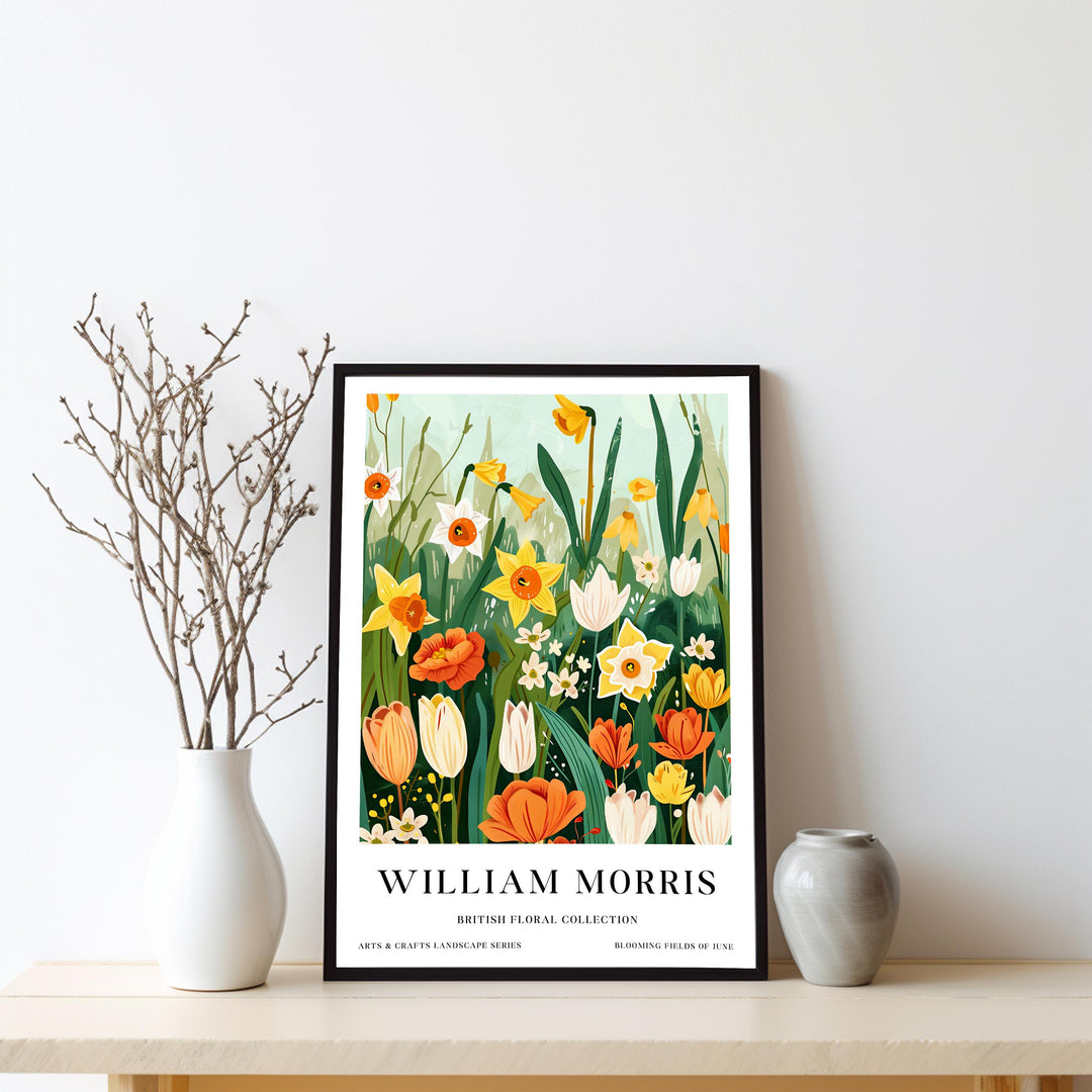 William Morris Flowers Poster Vintage Botanical Wall Art Classic Floral Print Timeless Nature Decor Elegant Garden Artwork for Home