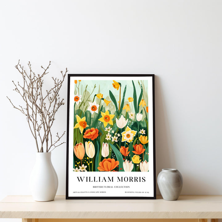 William Morris Flowers Poster Vintage Botanical Wall Art Classic Floral Print Timeless Nature Decor Elegant Garden Artwork for Home