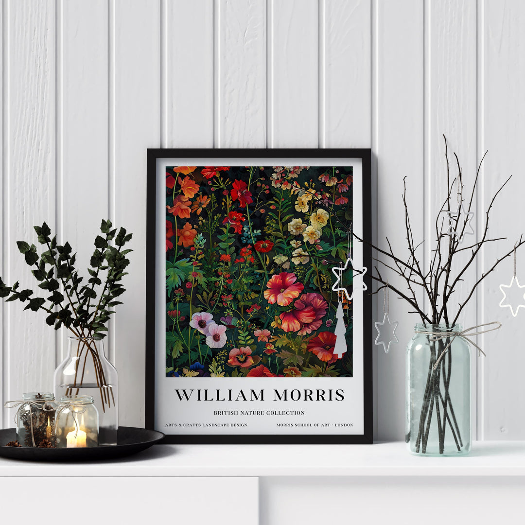 William Morris Wild Flowers Poster Vintage Botanical Wall Art Classic Floral Print Elegant Nature Decor Timeless Garden Artwork for Home