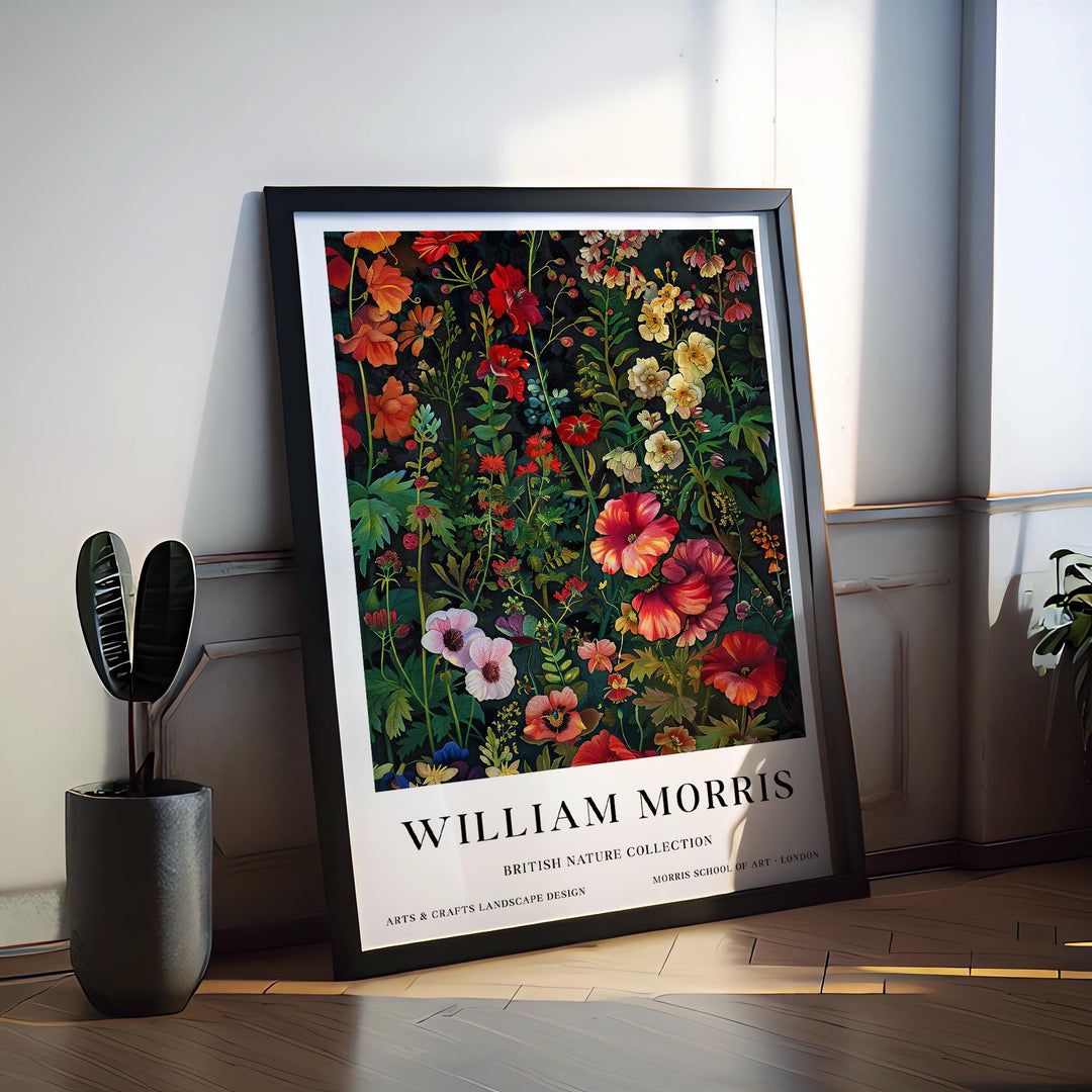 William Morris Wild Flowers Poster Vintage Botanical Wall Art Classic Floral Print Elegant Nature Decor Timeless Garden Artwork for Home