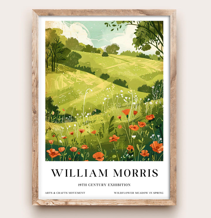 William Morris British Countryside Poster Vintage Landscape Wall Art Classic Nature Print Rustic Farm Decor Timeless Heritage Artwork Home