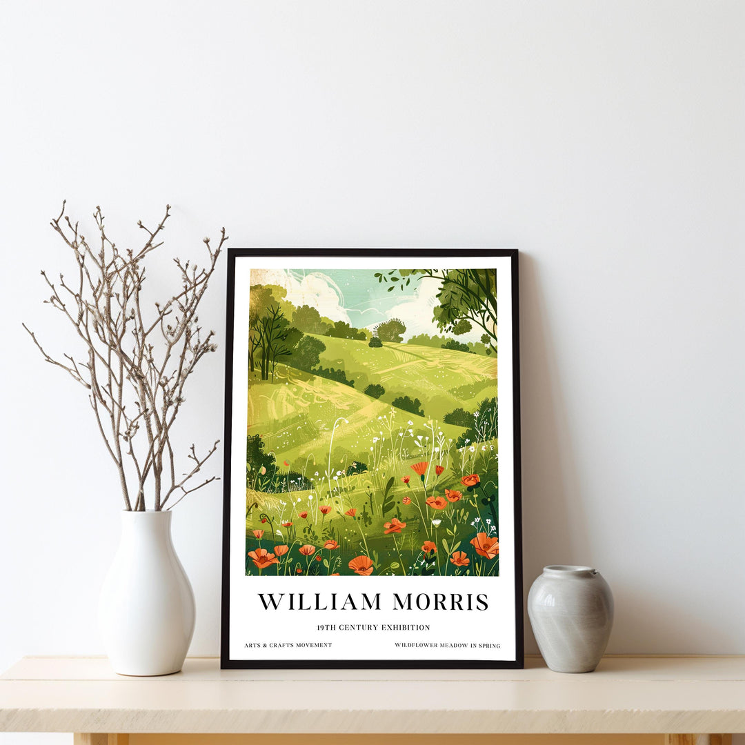 William Morris British Countryside Poster Vintage Landscape Wall Art Classic Nature Print Rustic Farm Decor Timeless Heritage Artwork Home