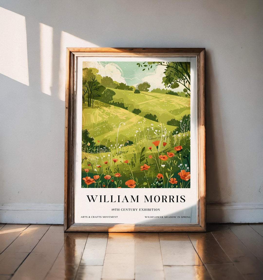 William Morris British Countryside Poster Vintage Landscape Wall Art Classic Nature Print Rustic Farm Decor Timeless Heritage Artwork Home