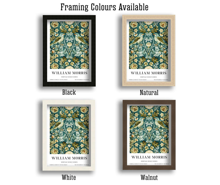 William Morris Songbirds Poster Vintage Bird Wall Art Classic Nature Print Elegant Woodland Decor Timeless Garden Artwork for Home