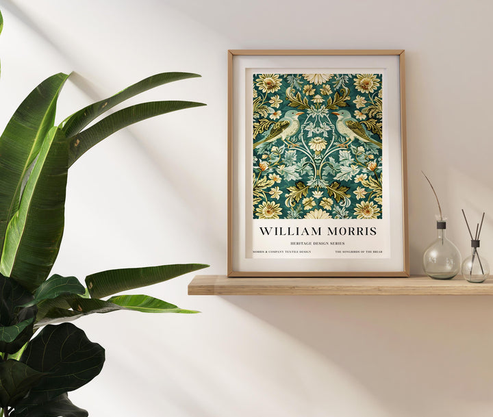 William Morris Songbirds Poster Vintage Bird Wall Art Classic Nature Print Elegant Woodland Decor Timeless Garden Artwork for Home