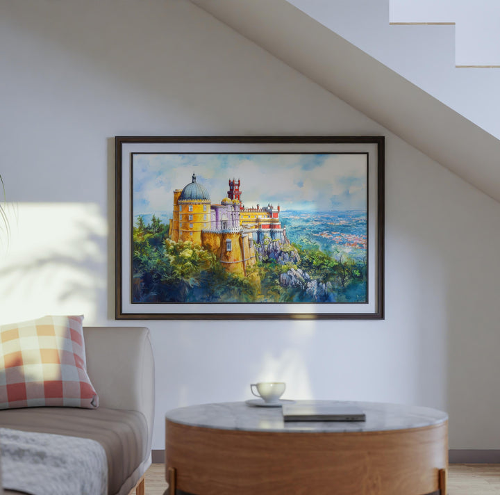 Sintra Watercolor Poster Landscape Wall Art Sintra Wall Hanging Home Décor Sintra Gift Art Lovers Portugal Wall Art