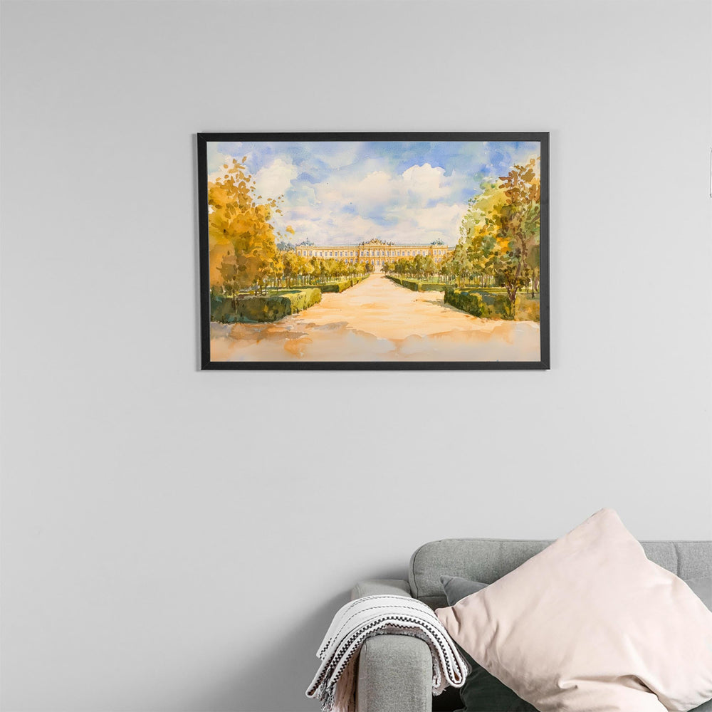 Vienna Watercolor Poster Imperial City Wall Art Vienna Wall Hanging Home Décor Vienna Gift Art Lovers Austria Wall Art