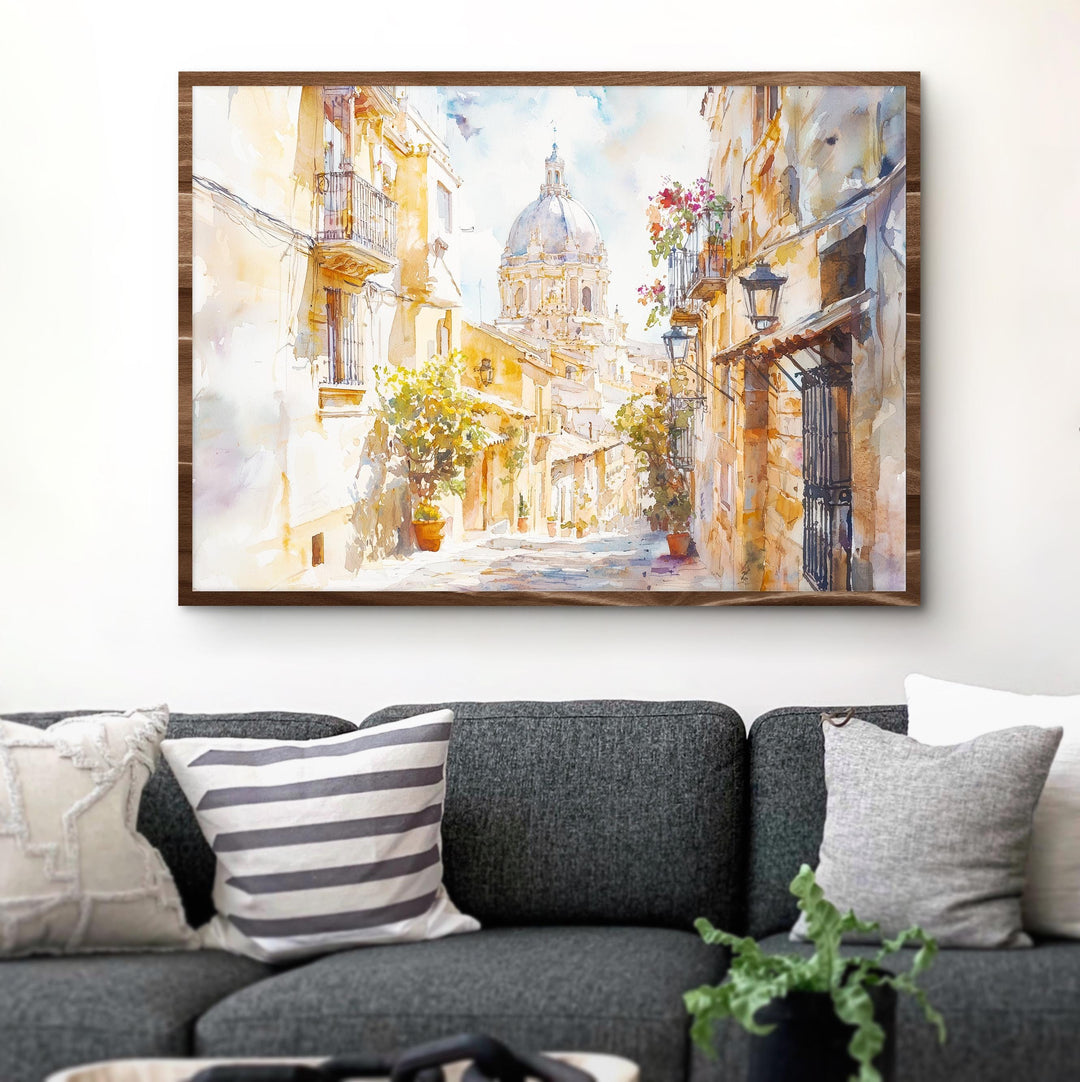 Alicante watercolor poster Wall Art Alicante Wall Hanging Home Décor Alicante Gift Art Lovers Spain Wall Art