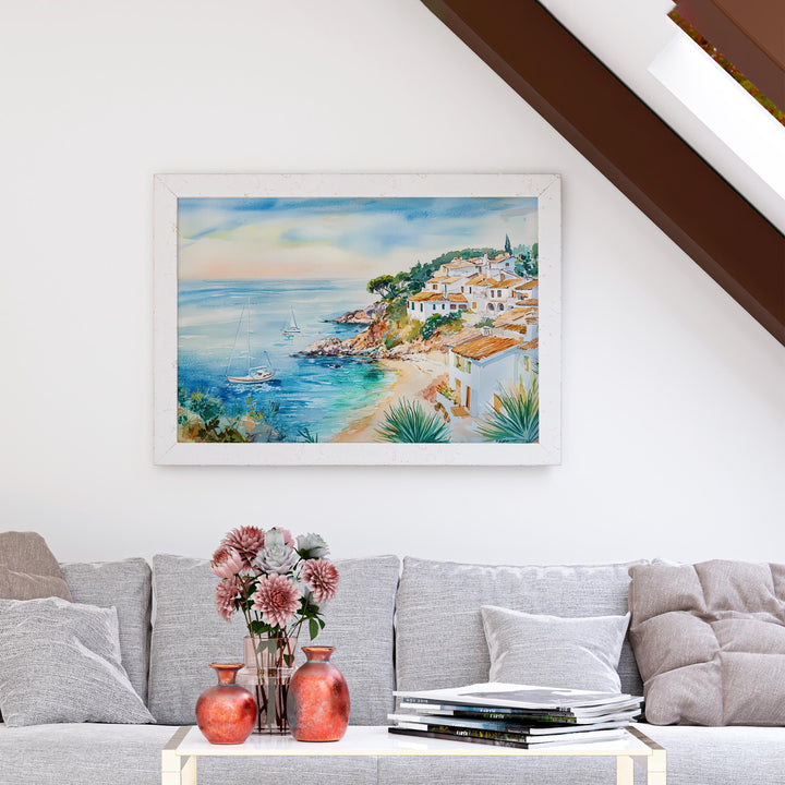 Costa Brava watercolor poster Wall Art Costa Brava Wall Hanging Home Décor Costa Brava Gift Art Lovers Spain Wall Art