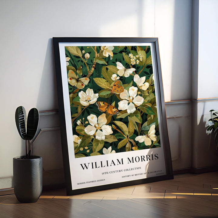 William Morris Butterfly Poster Vintage Insect Wall Art Classic Botanical Print Elegant Nature Decor Timeless Garden Artwork for Home