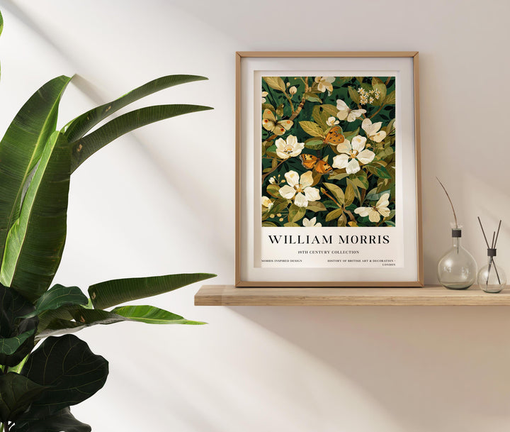 William Morris Butterfly Poster Vintage Insect Wall Art Classic Botanical Print Elegant Nature Decor Timeless Garden Artwork for Home