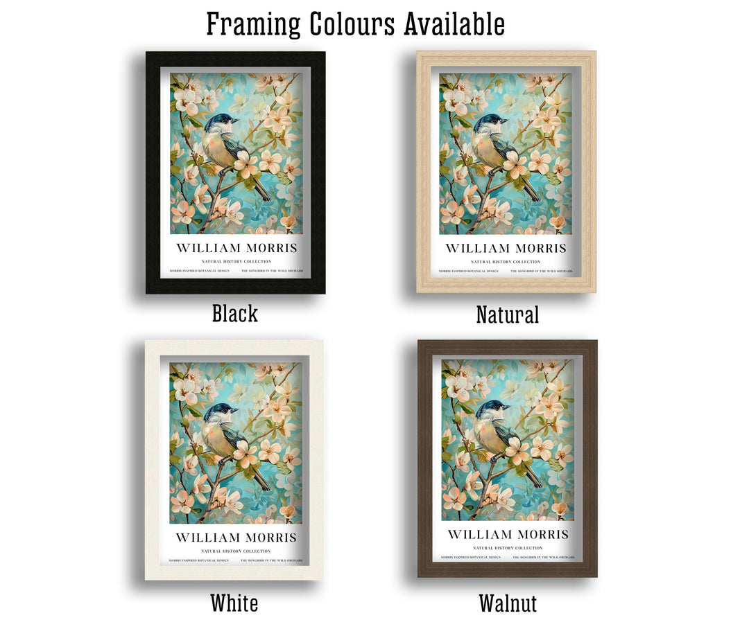 William Morris Bluebirds Poster Vintage Bird Wall Art Classic Nature Print Elegant Woodland Decor Timeless Garden Artwork for Home