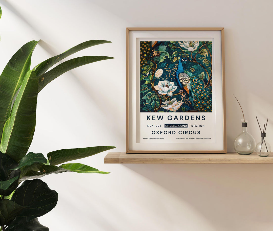 William Morris Kew Gardens Poster Vintage Botanical Wall Art Classic Floral Print Elegant Nature Decor Timeless Artwork for Home
