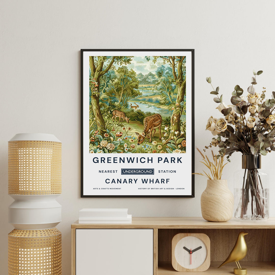 William Morris Greenwich Park Poster Vintage Botanical Wall Art Classic Nature Print Elegant Garden Decor Timeless Artwork for Home