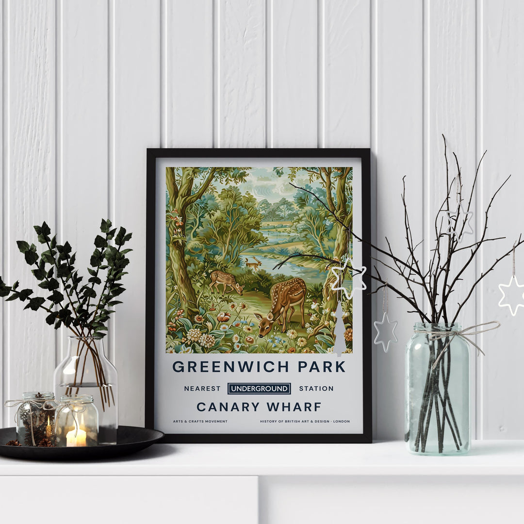 William Morris Greenwich Park Poster Vintage Botanical Wall Art Classic Nature Print Elegant Garden Decor Timeless Artwork for Home