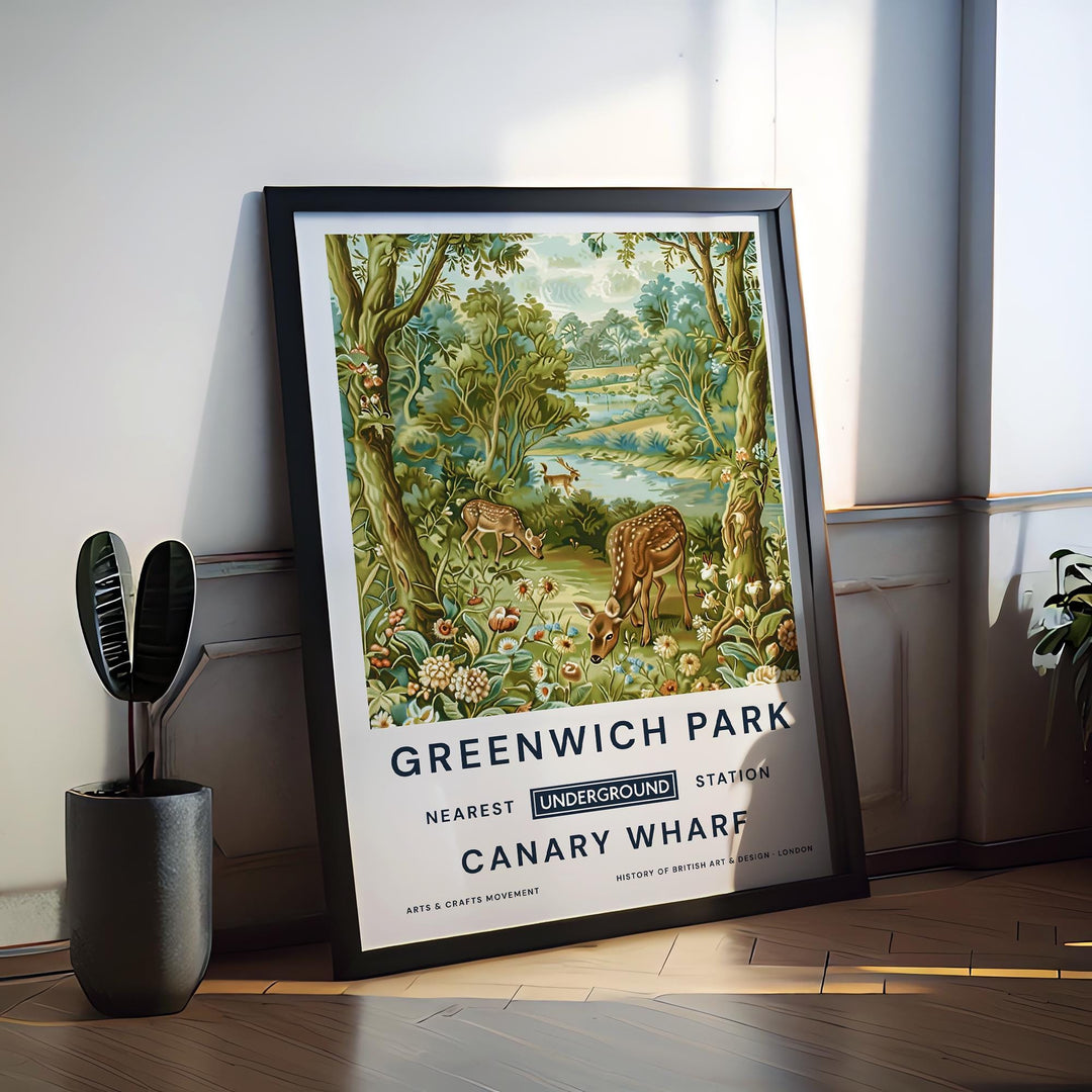 William Morris Greenwich Park Poster Vintage Botanical Wall Art Classic Nature Print Elegant Garden Decor Timeless Artwork for Home