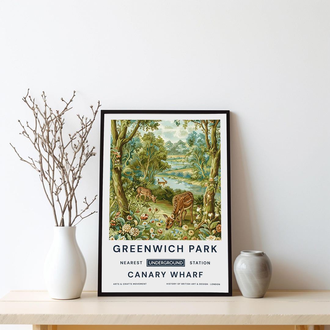William Morris Greenwich Park Poster Vintage Botanical Wall Art Classic Nature Print Elegant Garden Decor Timeless Artwork for Home