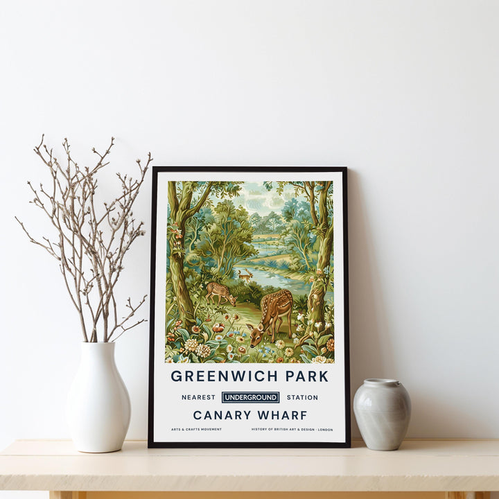 William Morris Greenwich Park Poster Vintage Botanical Wall Art Classic Nature Print Elegant Garden Decor Timeless Artwork for Home