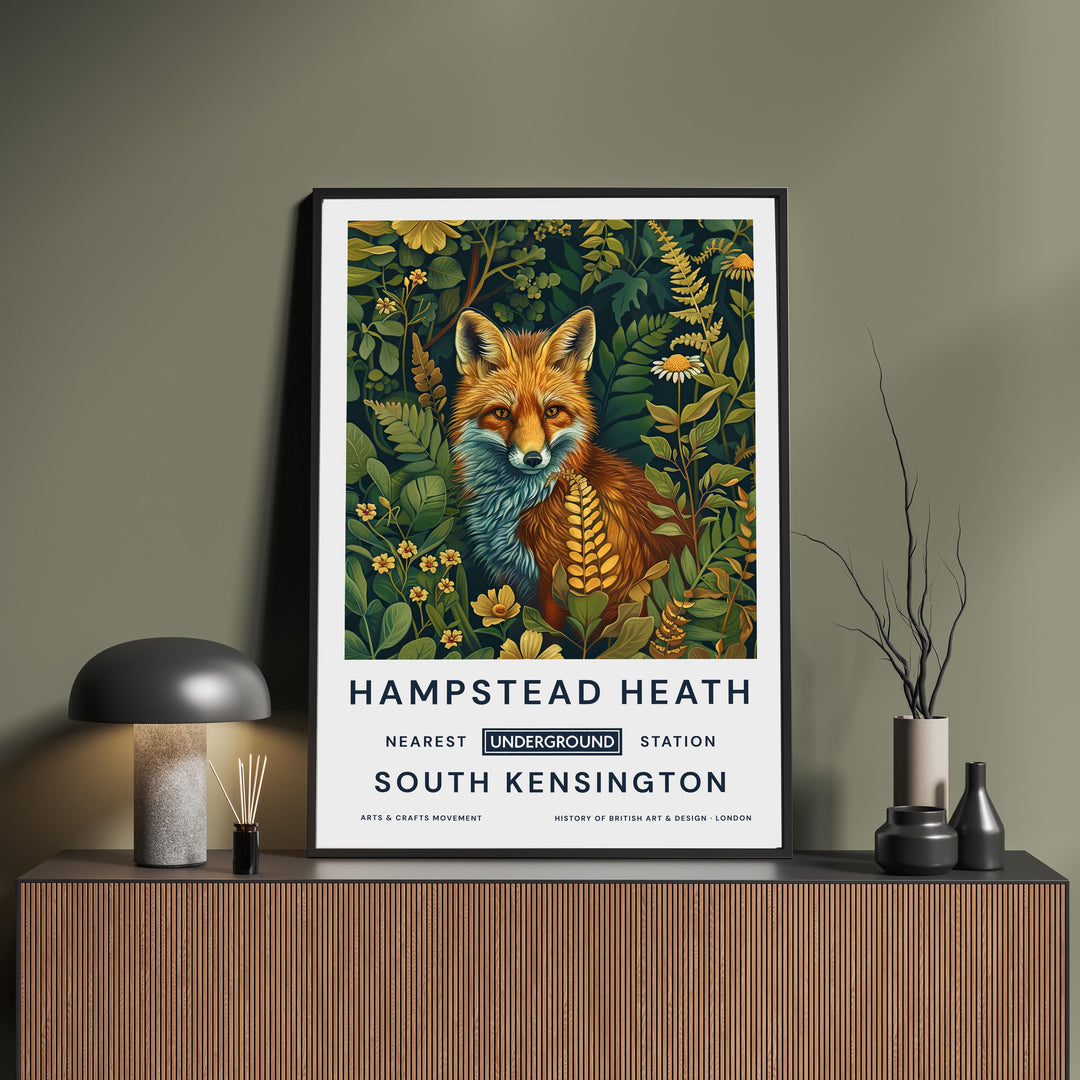 William Morris Hampstead Heath Poster Vintage Landscape Wall Art Classic Nature Print Rustic Countryside Decor Timeless Artwork for Home