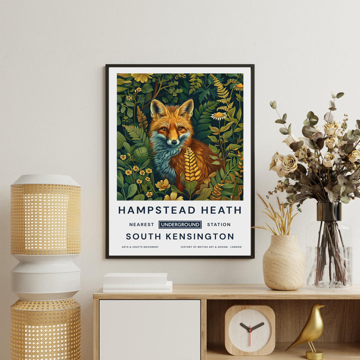 William Morris Hampstead Heath Poster Vintage Landscape Wall Art Classic Nature Print Rustic Countryside Decor Timeless Artwork for Home