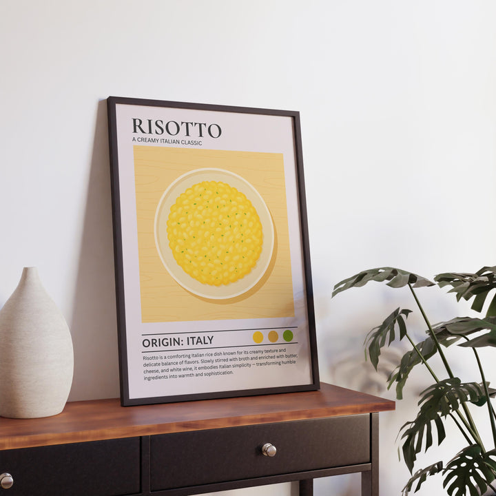 Risotto Kitchen Print Italian Food Poster Vintage Culinary Art Kitchen Wall Art Italian Cuisine Decor Dining Room Chef Artwork