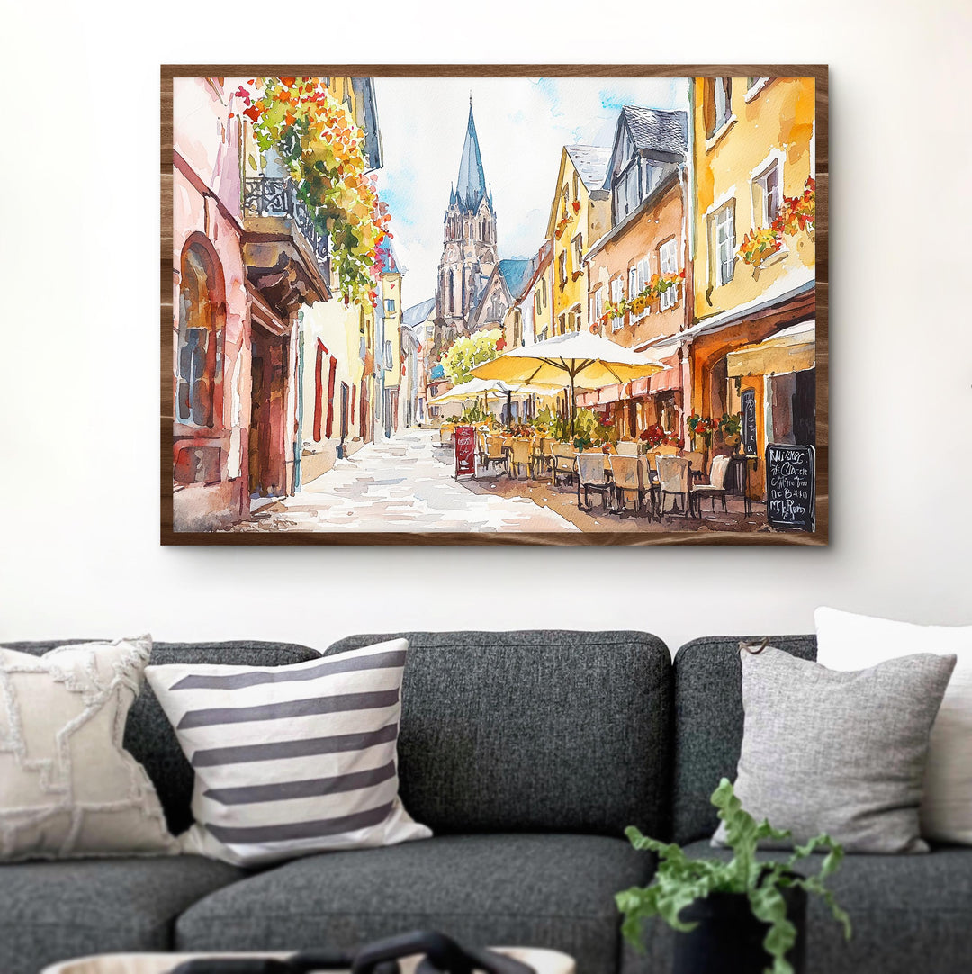 Mainz watercolor poster Wall Art Mainz Wall Hanging Home Décor Mainz Gift Art Lovers Germany Wall Art