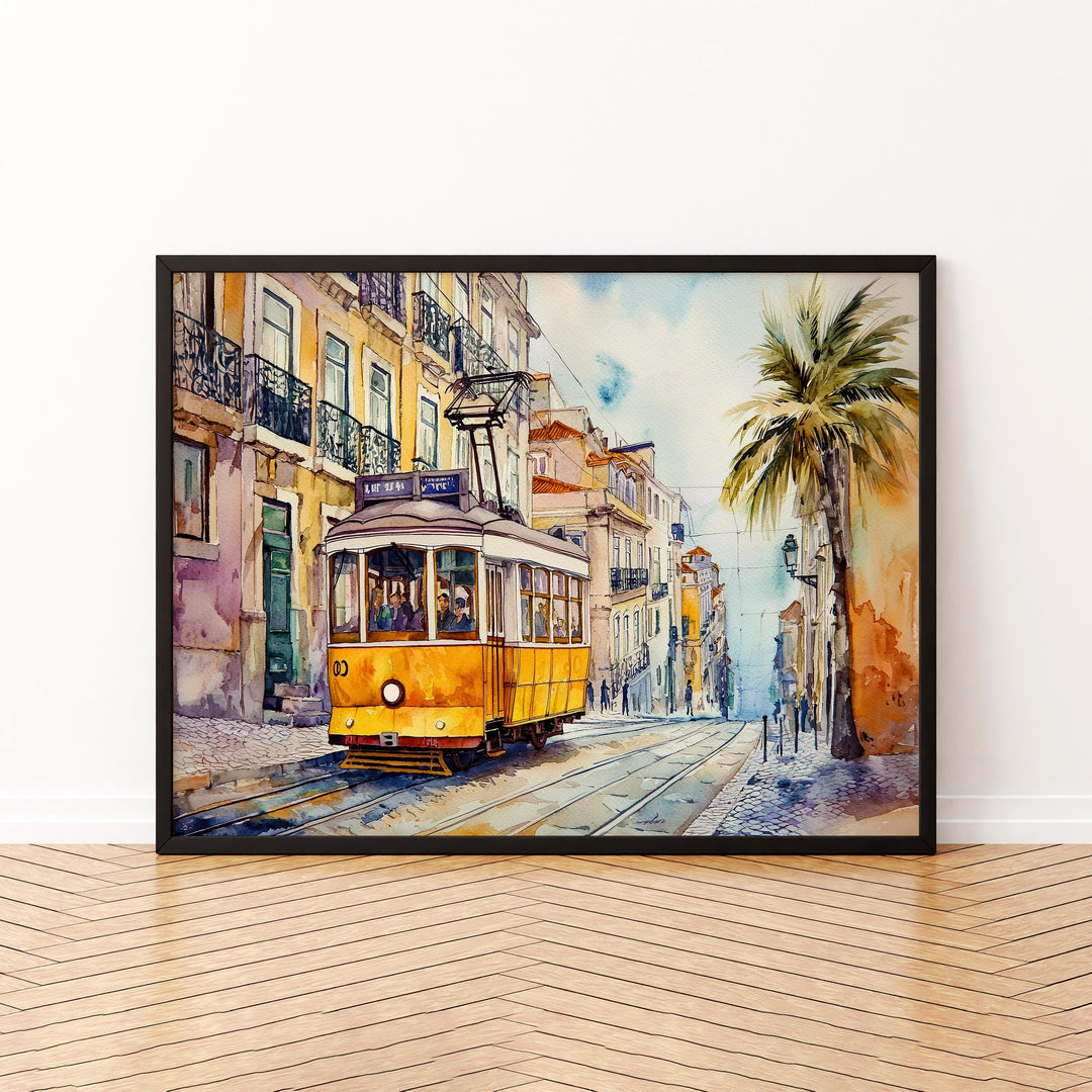 Lisbon watercolor poster Wall Art Lisbon Wall Hanging Home Décor Lisbon Gift Art Lovers Portugal Wall Art