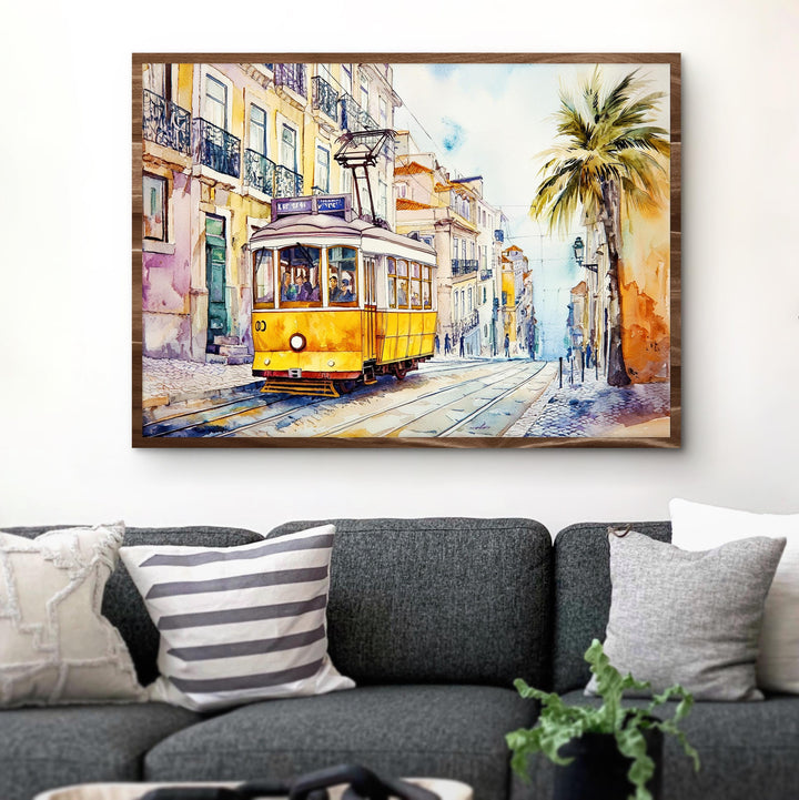 Lisbon watercolor poster Wall Art Lisbon Wall Hanging Home Décor Lisbon Gift Art Lovers Portugal Wall Art