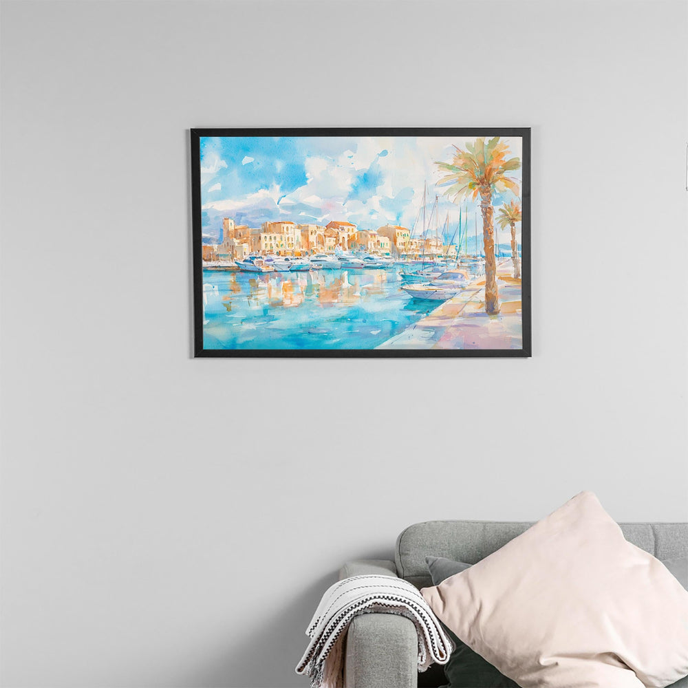 Heraklion watercolor poster Wall Art Heraklion Wall Hanging Home Décor Heraklion Gift Art Lovers Greece Wall Art