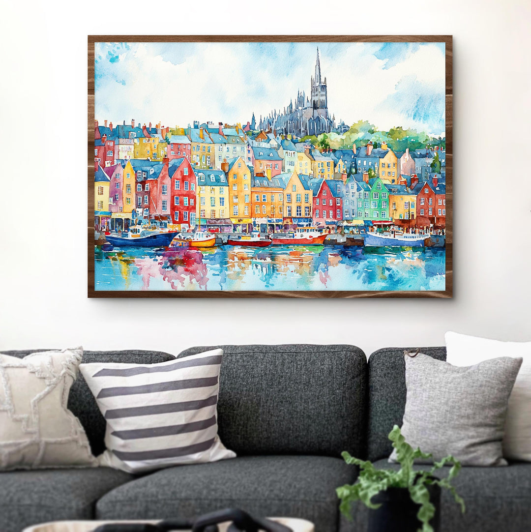 Cobh watercolor poster Wall Art Cobh Wall Hanging Home Décor Cobh Gift Art Lovers Ireland Wall Art