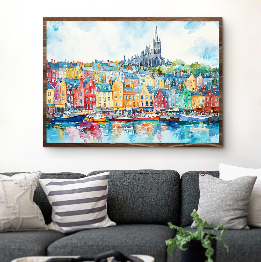 Cobh watercolor poster Wall Art Cobh Wall Hanging Home Décor Cobh Gift Art Lovers Ireland Wall Art