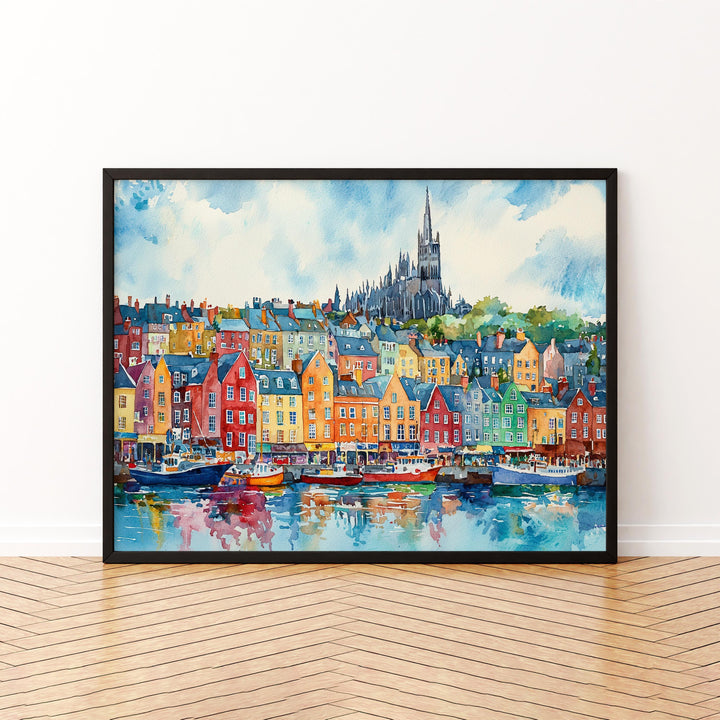 Cobh watercolor poster Wall Art Cobh Wall Hanging Home Décor Cobh Gift Art Lovers Ireland Wall Art