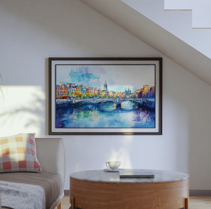 Dublin watercolor poster Wall Art Dublin Wall Hanging Home Décor Dublin Gift Art Lovers Ireland Wall Art