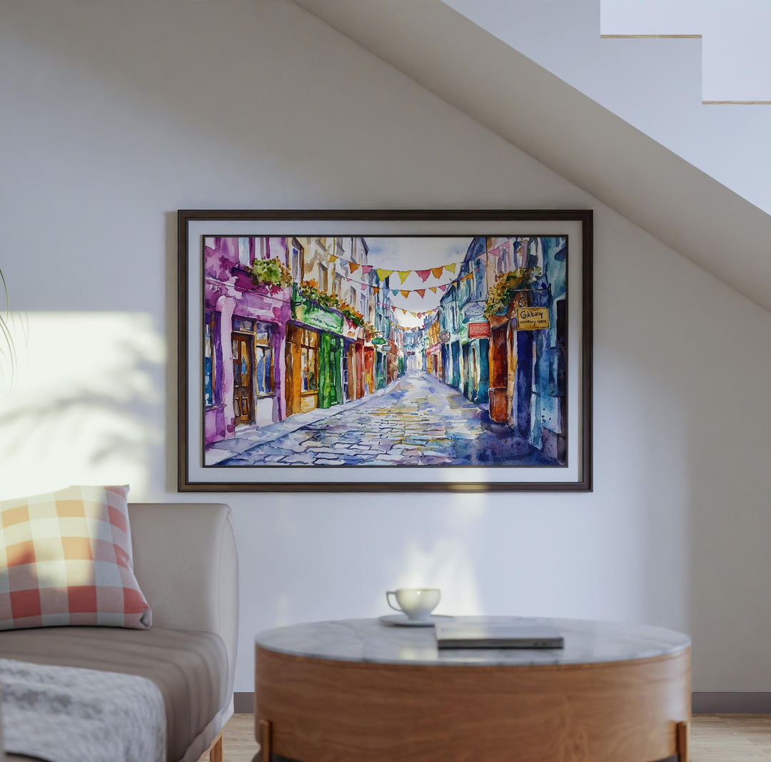 Galway watercolor poster Wall Art Galway Wall Hanging Home Décor Galway Gift Art Lovers Ireland Wall Art