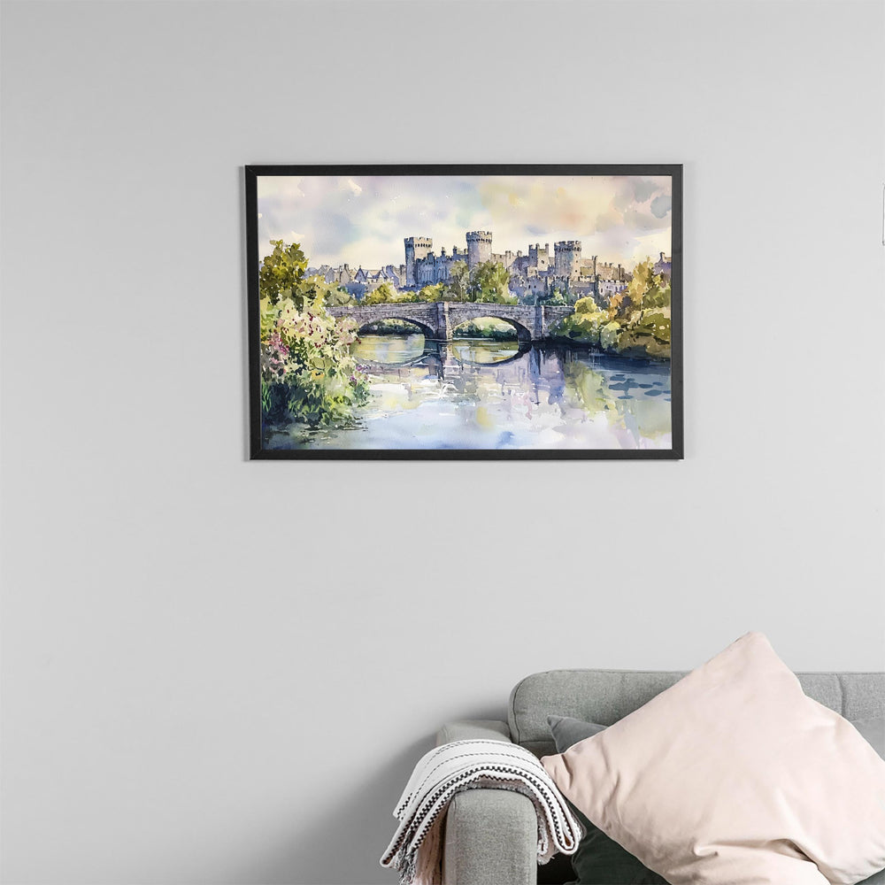 Kilkenny watercolor poster Wall Art Kilkenny Wall Hanging Home Décor Kilkenny Gift Art Lovers Ireland Wall Art