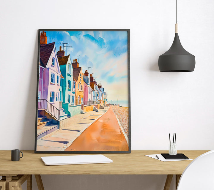 Aldeburgh watercolor poster Wall Art Aldeburgh Wall Hanging Home Décor Aldeburgh Gift Art Lovers England Wall Art