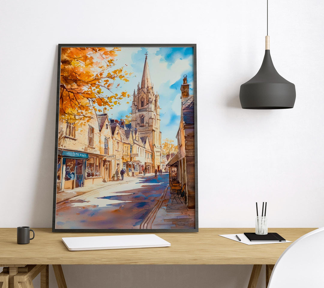 Cirencester watercolor poster Wall Art Cirencester Wall Hanging Home Décor Cirencester Gift Art Lovers England Wall Art