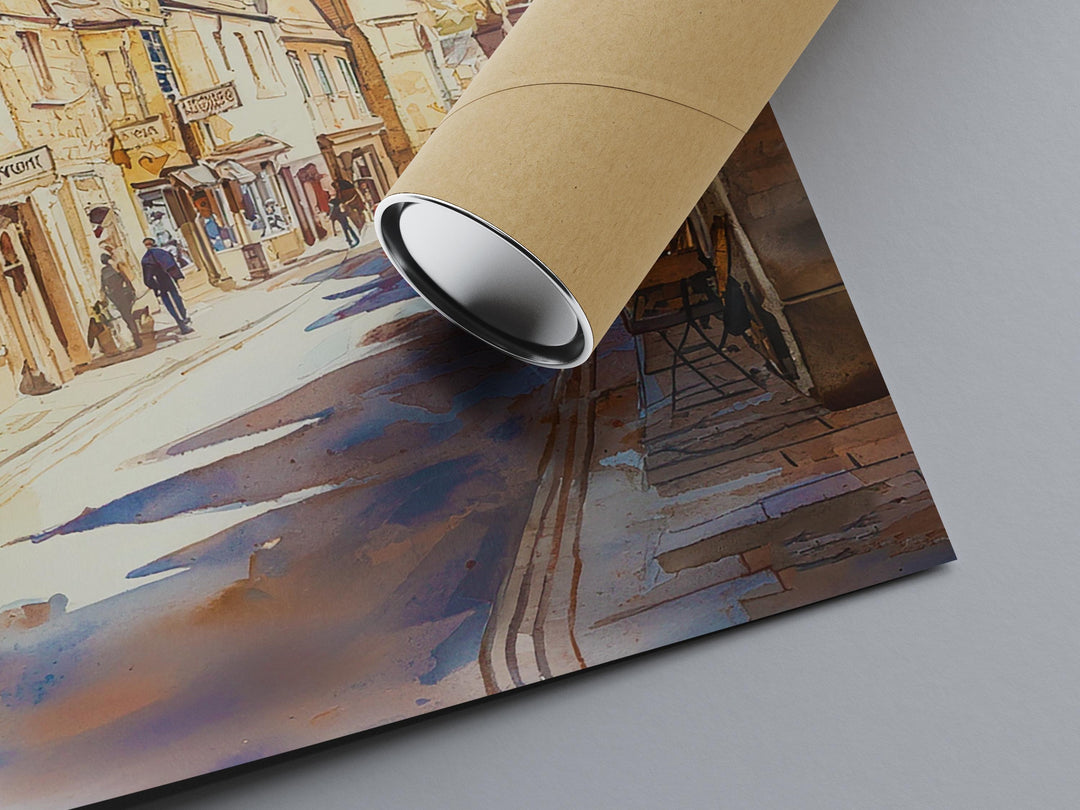 Cirencester watercolor poster Wall Art Cirencester Wall Hanging Home Décor Cirencester Gift Art Lovers England Wall Art