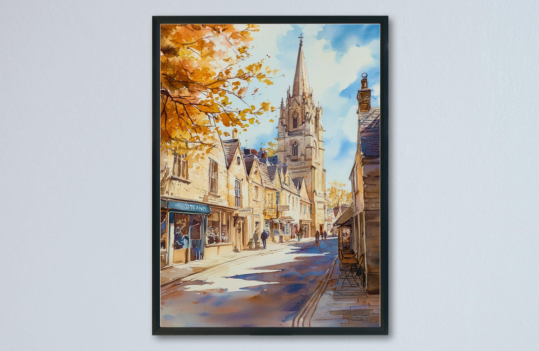 Cirencester watercolor poster Wall Art Cirencester Wall Hanging Home Décor Cirencester Gift Art Lovers England Wall Art