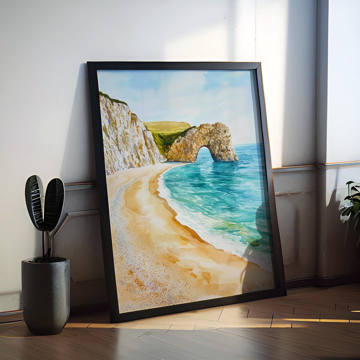 Durdle Door watercolor poster Wall Art Durdle Door Wall Hanging Home Décor Durdle Door Gift Art Lovers England Wall Art