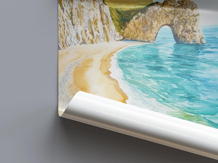 Durdle Door watercolor poster Wall Art Durdle Door Wall Hanging Home Décor Durdle Door Gift Art Lovers England Wall Art