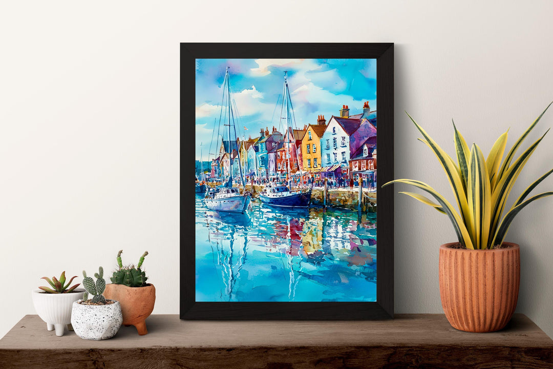 Weymouth watercolor poster Wall Art Weymouth Wall Hanging Home Décor Weymouth Gift Art Lovers England wall art