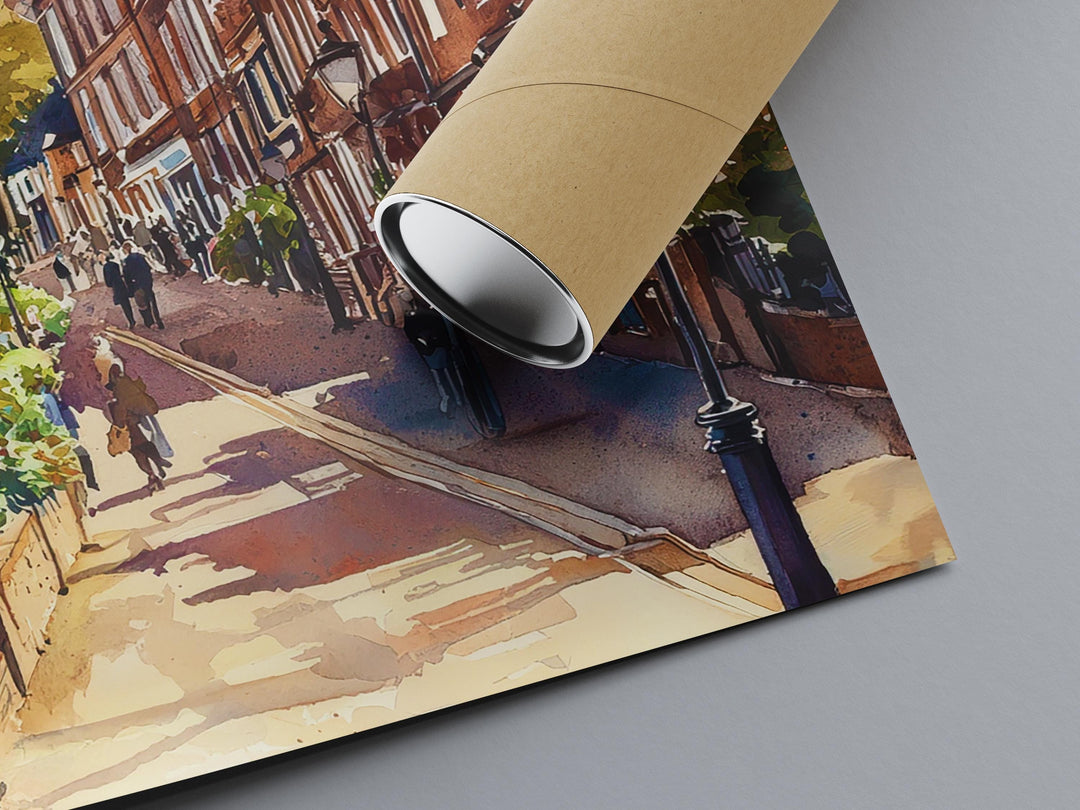 Shrewsbury Watercolor Poster Wall Art Shrewsbury Wall Hanging Home Décor Shrewsbury Gift Art Lovers Shropshire Art Lover Gift